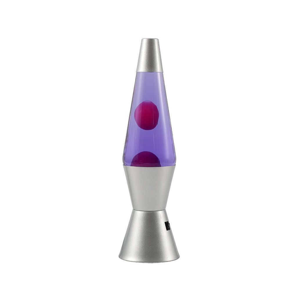 Lava lampa iTotal LED srebrna u ljubičastoj boji XL3327