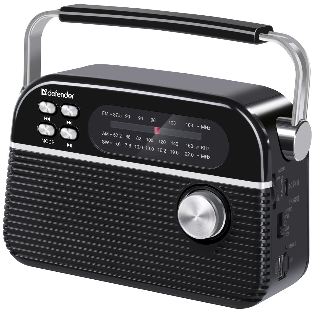 Radioprijemnik Defender Vega, prijenosni bežični, FM/AM/SW, BT, RMS 5W